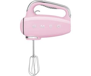 Smeg 50's Retro Hand Mixer with 3 Accessories - Pink, Pink