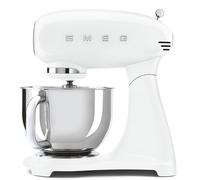 Smeg 50's Retro Style Stand Mixer White with Stainless Steel Bowl