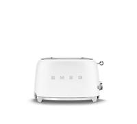 Smeg 50's Retro Tsf01Rduk 2 Slice Toaster Stainless Steel In Red In White White A