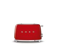 Smeg 50's Retro TSF01RDUK 2 Slice Toaster Stainless Steel in Red | Size: A Smeg Red A