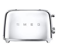 Smeg 50's Retro TSF01SSUK 2-Slice Toaster Chrome - Browning Controls, High Lift Lever, Removable Crumb Tray