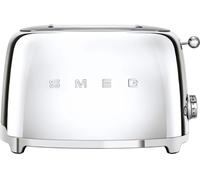 SMEG 50's Retro TSF01SSUK 2-Slice Toaster - Chrome, Green