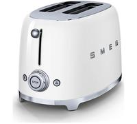 SMEG 50's Retro TSF01WHUK 2-Slice Toaster - White, Green