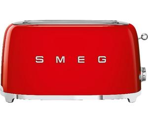 Smeg 50's Retro TSF02RDUK 4 Slice Toaster - Red, Red