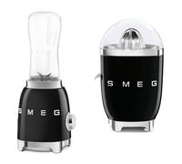 Smeg 50's Style Citrus Juicer & Mini Blender in Black