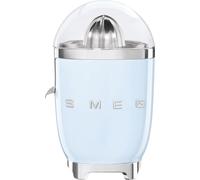 Smeg Citrus Juicer CJF11PBUK - Retro 50s, 70W, Stainless Reamer & Strainer - Pastel Blue