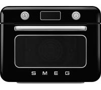 Smeg 50's Style COF01BLUK Multifunction Mini Oven with Steam & Air Fry - Black / Stainless Steel, Black