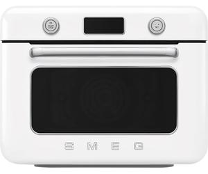 Smeg 50's Style COF01WHUK Multifunction Mini Oven with Steam & Air Fry - White, White