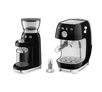 Smeg 50's Style Coffee Grinder & Espresso, Cold Brew Coffee Machine in Black