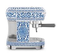Smeg 50s Style ECF02DGBUK Dolce and Gabbana Blue Mediterraneo Manual Espresso Coffee Machine