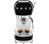 Smeg 50's Style Espresso Coffee Machine - Black - ECF02BLUK, Black