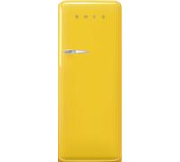 Smeg 50s Style FAB28RYW5 Yellow Freestanding Fridge With Ice Box - Right Hand Hinge