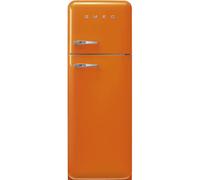Smeg 50s Style FAB30LOR6UK Orange Freestanding 80/20 Fridge-Freezer - Left Hand Hinge