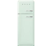 Smeg 50s Style FAB30LPG6UK Pastel Green Freestanding 80/20 Fridge-Freezer - Left Hand Hinge