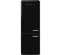 Smeg 50s Style FAB38LBL5 Black Freestanding 70/30 Fridge-Freezer - Left Hand Hinge