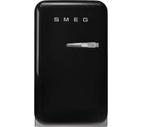 Smeg 50s Style FAB5LBL6 Black Freestanding Mini Fridge - Left Hand Hinge
