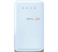 Smeg 50s Style FAB5LPB6 Pastel Blue Freestanding Mini Fridge - Left Hand Hinge