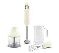 Smeg 50s Style HBF03CRUK Cream 3-in-1 Hand Blender and Accessories