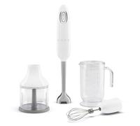 Smeg 50s Style HBF03WHUK White 3-in-1 Hand Blender and Accessories