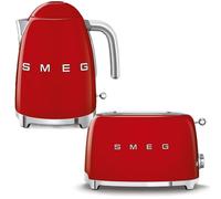 Smeg KLF03RDUK 1.7Ltr - 3kw Kettle and TSF01RDUK 2 Slice Toaster Set in Red