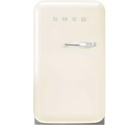 Smeg 50s Style Left Hand Hinged Minibar FAB5LCR6 72cm High Fridge - Cream - C Rated, Cream