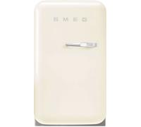 Smeg 50s Style Left Hand Hinged Minibar FAB5LCR6 72cm High Fridge - Cream - C Rated, Cream