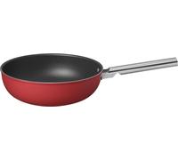 Smeg 50's Style Non-Stick Wok - Red, Red