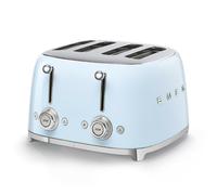 SMEG 50'S STYLE RETRO 4 SLICE TOASTER IN PASTEL BLUE TSF03PBUK