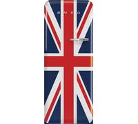 Smeg 50s Style Retro Left Hand Hinge FAB28LDUJ5 154cm Small Fridge - Union Jack - D Rated, Union Jack