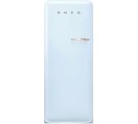 Smeg 50s Style Retro Left Hand Hinge FAB28LPB6UK 153cm Small Fridge with Ice Box - Blue - C Rated, Blue