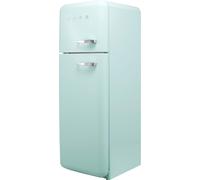 Smeg 50s Style Retro Left Hand Hinge FAB30LPG5UK 172cm 80/20 Fridge Freezer - Pastel Green - D Rated, Green