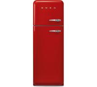 Smeg 50s Style Retro Left Hand Hinge FAB30LRD6UK 172cm 80/20 Fridge Freezer - Red - C Rated, Red