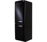 Smeg 50s Style Retro Left Hand Hinge FAB32LBL5UK 197cm 60/40 Frost Free Fridge Freezer - Black