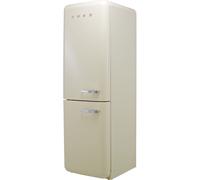 Smeg 50s Style Retro Left Hand Hinge FAB32LCR5UK 197cm 60/40 Frost Free Fridge Freezer - Cream - D Rated