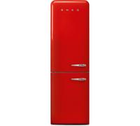 Smeg 50s Style Retro Left Hand Hinge FAB32LRD5UK 197cm 60/40 Frost Free Fridge Freezer - Red - D Rated