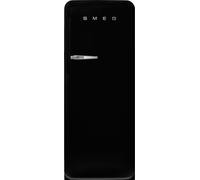 Smeg 50s Style Retro Right Hand Hinge FAB28RDBLM5 153cm Small Fridge - Matte Black - D Rated, Black