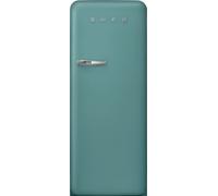 Smeg 50s Style Retro Right Hand Hinge FAB28RDEG5 153cm Small Fridge - Emerald Green - D Rated, Green