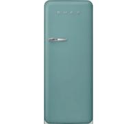 Smeg 50s Style Retro Right Hand Hinge FAB28RDEG6 153cm Small Fridge with Ice Box - Emerald Green - C Rated, Green