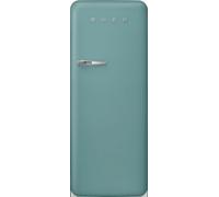 Smeg 50s Style Retro Right Hand Hinge FAB28RDEG6 153cm Small Fridge with Ice Box - Emerald Green - C Rated, Green