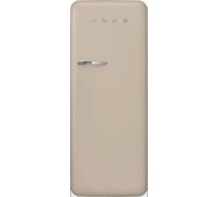 Smeg 50s Style Retro Right Hand Hinge FAB28RDPP6 153cm Small Fridge with Ice Box - Perfectly Pale - C Rated, Cream