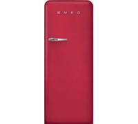 Smeg 50s Style Retro Right Hand Hinge FAB28RDRB5 153cm Small Fridge - Ruby - D Rated, Red