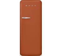 Smeg 50s Style Retro Right Hand Hinge FAB28RDRU6 153cm High Small Fridge with Ice Box - Rust - C Rated