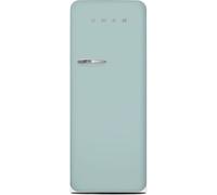 Smeg 50s Style Retro Right Hand Hinge FAB28RDSA6 153cm Small Fridge with Ice Box - Sea Salt Green - C Rated, Sea Salt Green