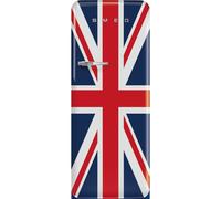 Smeg 50s Style Retro Right Hand Hinge FAB28RDUJ6 153cm Small Fridge with Ice Box - Union Jack
