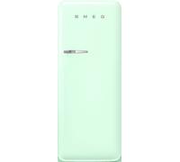 Smeg 50s Style Retro Right Hand Hinge FAB28RPG5UK 153cm Small Fridge with Ice Box - Pastel Green - D Rated, Green