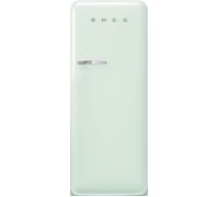 Smeg 50s Style Retro Right Hand Hinge FAB28RPG6 153cm Small Fridge with Ice Box - Pastel Green - C Rated, Green