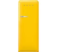 Smeg 50s Style Retro Right Hand Hinge FAB28RYW6 153cm Small Fridge with Ice Box - Yellow - C Rated, Yellow