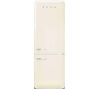 Smeg 50s Style Retro Right Hand Hinge FAB38RCR6 205cm Frost Free Fridge Freezer - Cream - D Rated