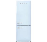 Smeg 50s Style Retro Right Hand Hinge FAB38RPB6 205cm High Frost Free Fridge Freezer - Pastel Blue - D Rated