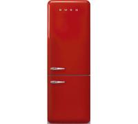 Smeg 50s Style Retro Right Hand Hinge FAB38RRD6 205cm Frost Free Fridge Freezer - Red - D Rated, Red